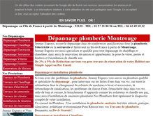 Tablet Screenshot of depannageplomberie-paris.fr